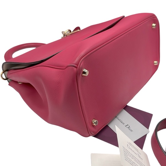 CHRISTIAN DIOR Leather Medium Be Dior Bag - Picture 4 of 16